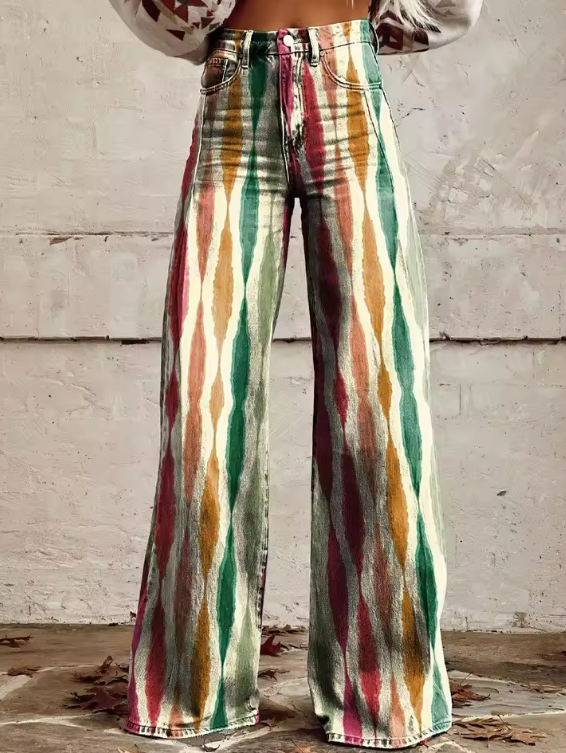 Diana | Pantalon fluide Ondulations Terre Naturelle