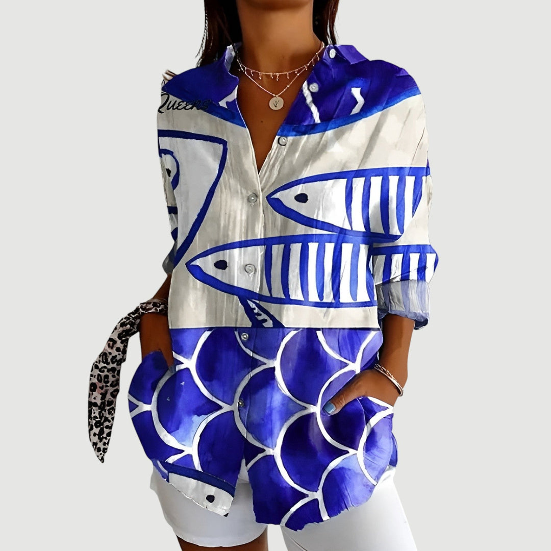 Mary™ | Blouse Femme Design Géométrique