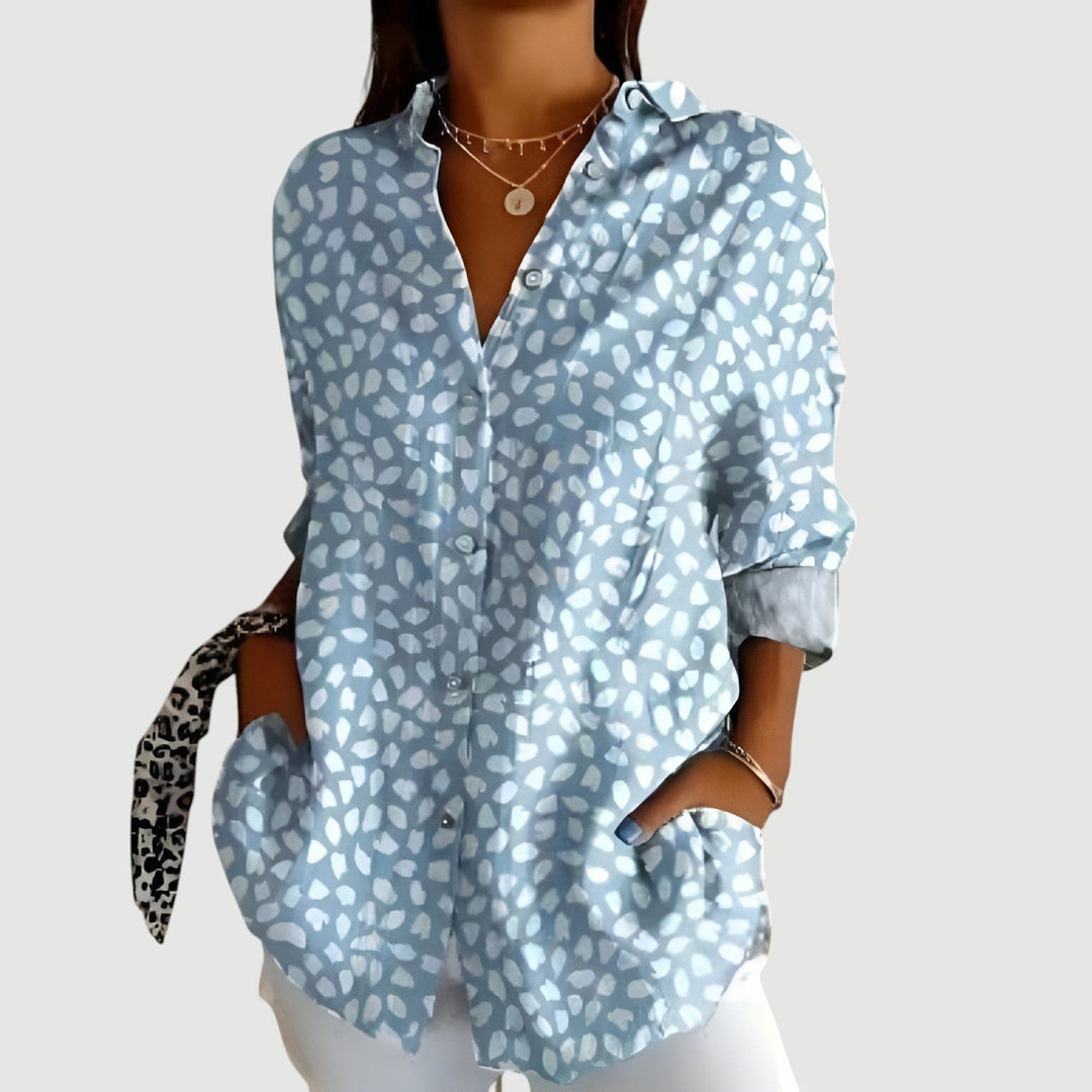 Sandra™ | Blouse Femme à Motif Géométrique.
