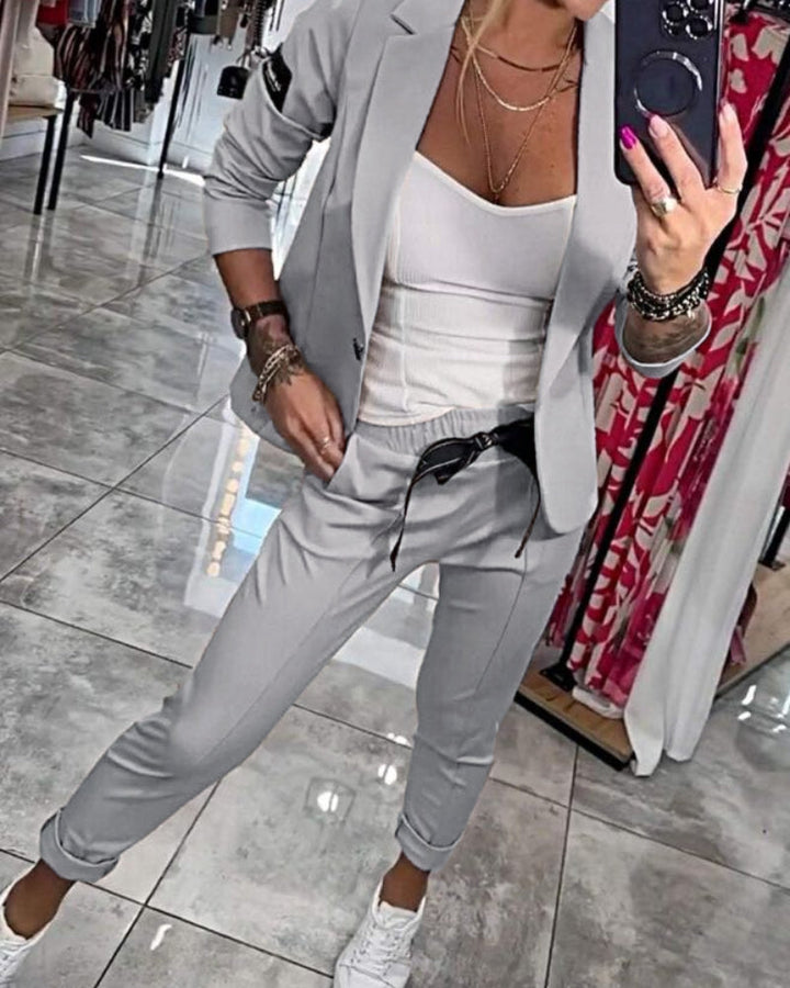 Malou - Ensemble top, veste et pantalon