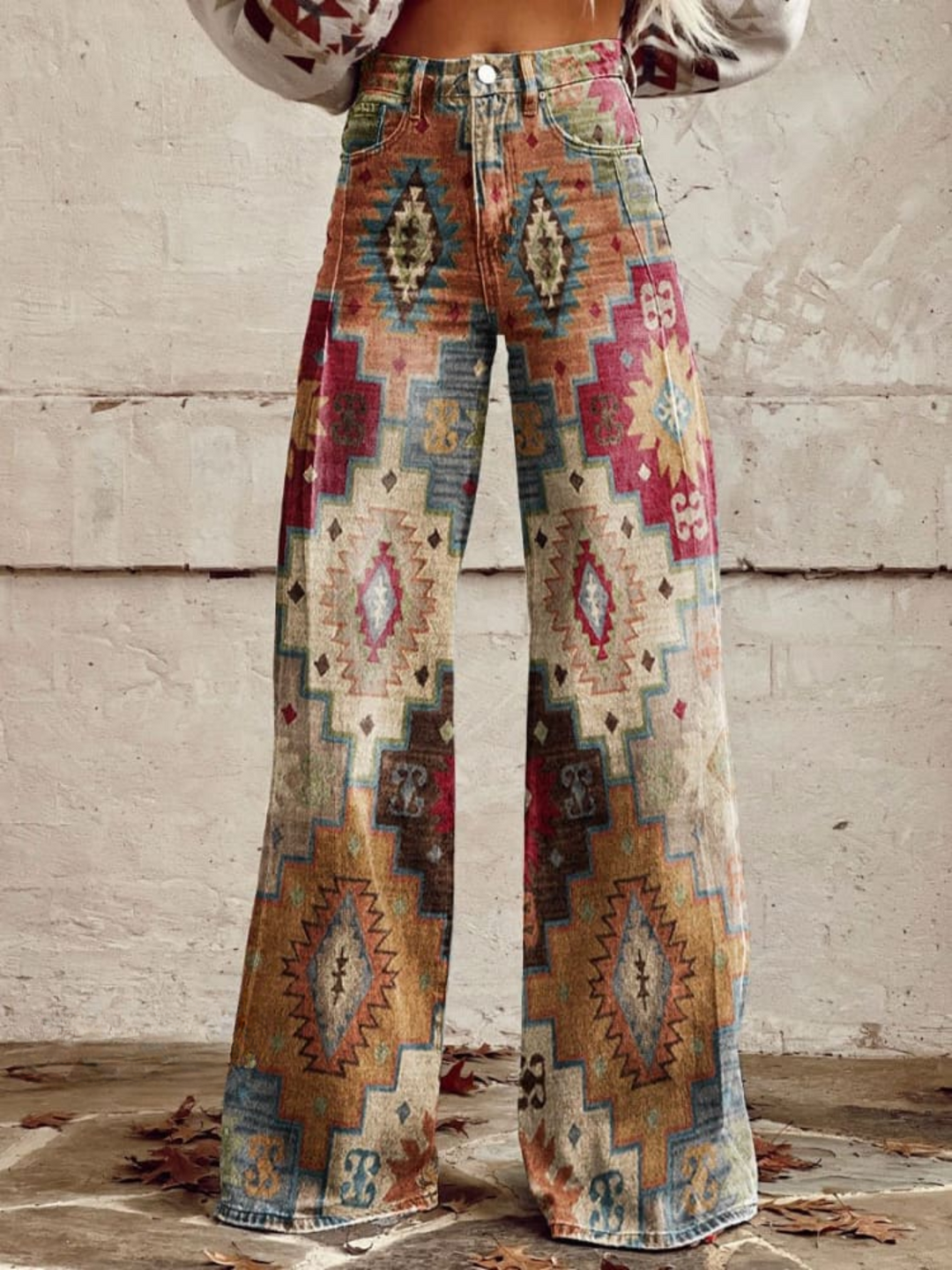 Anaïs | Pantalon Aztec Dream à Jambe Large