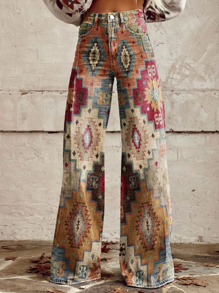 Anaïs | Pantalon Aztec Dream à Jambe Large