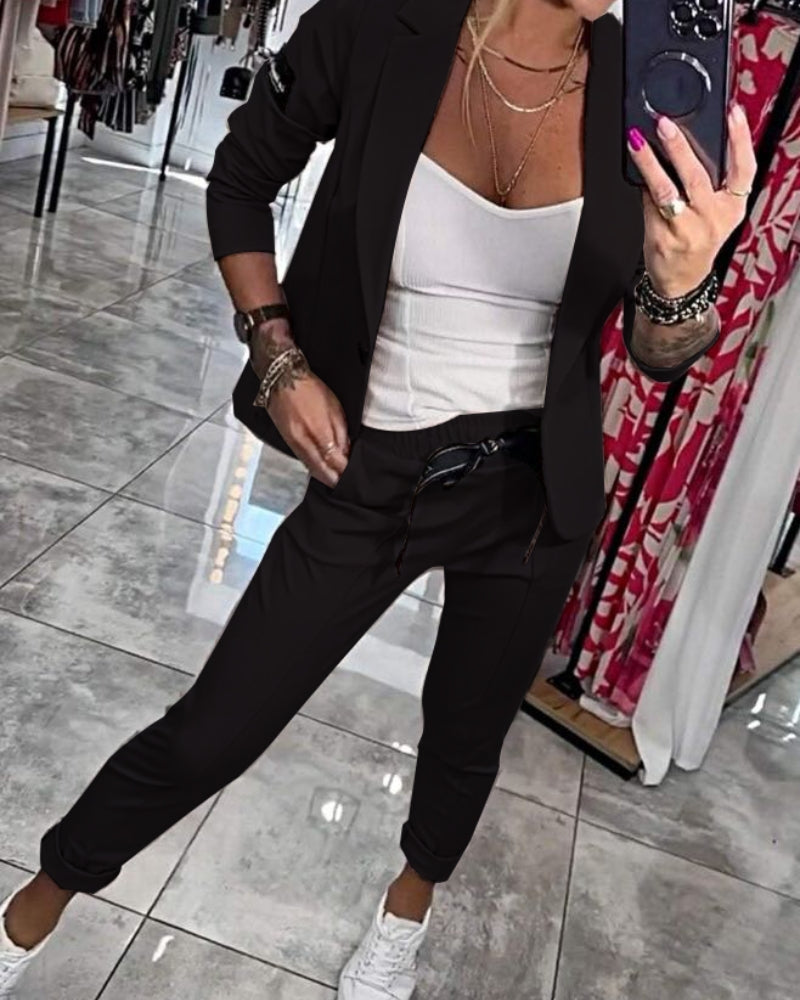 Malou - Ensemble top, veste et pantalon