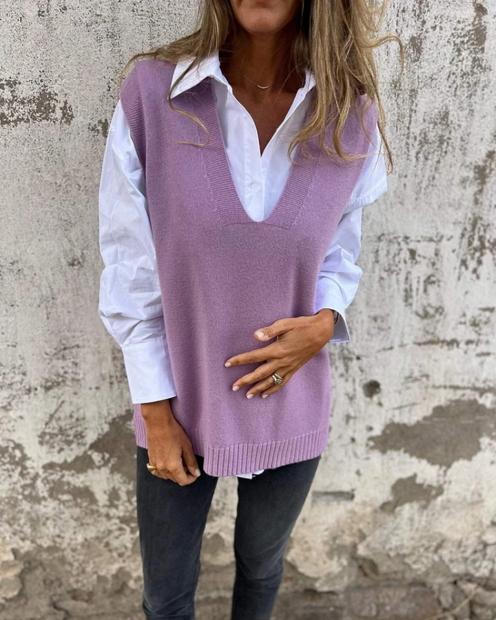 Isla™ | Pull Sans Manches en Maille