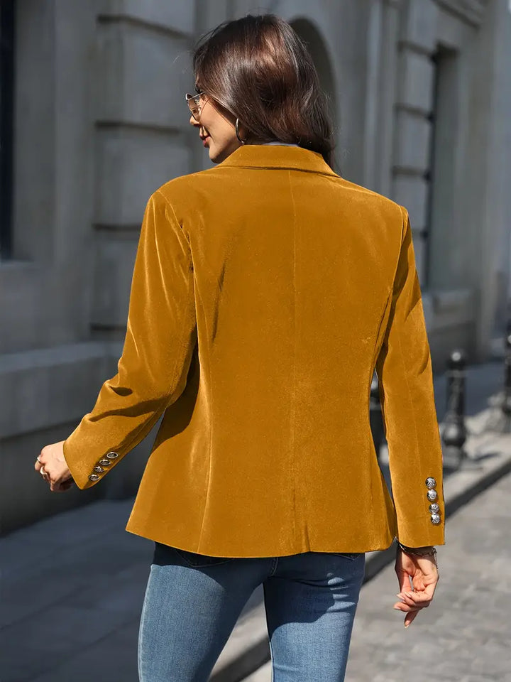 Blazer Vittoria retrò élégant à un bouton