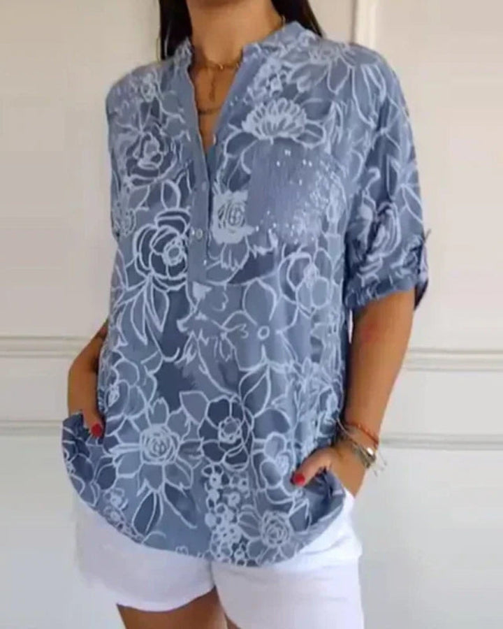 Narèse™ | Blouse Fleurie