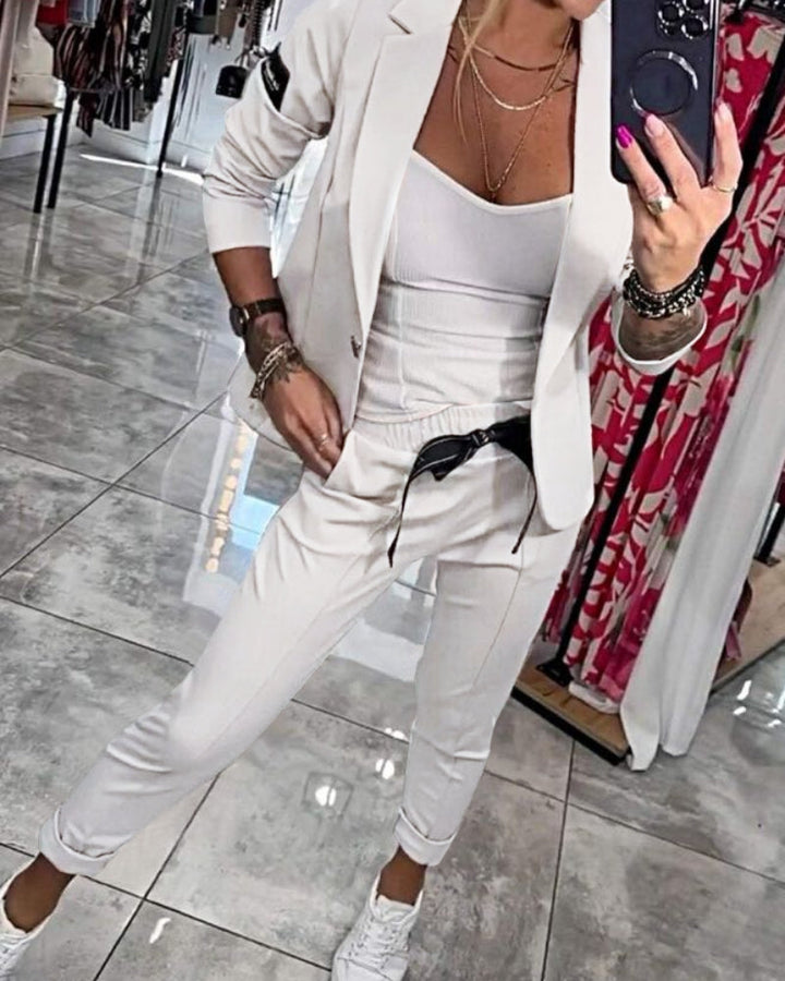 Malou - Ensemble top, veste et pantalon