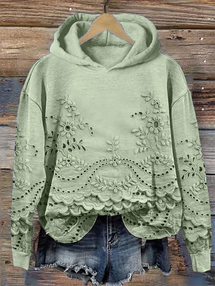 Ravella™ | Sweat À Capuche Femme Floral Vintage