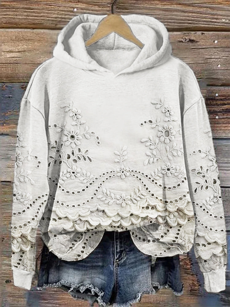 Ravella™ | Sweat À Capuche Femme Floral Vintage