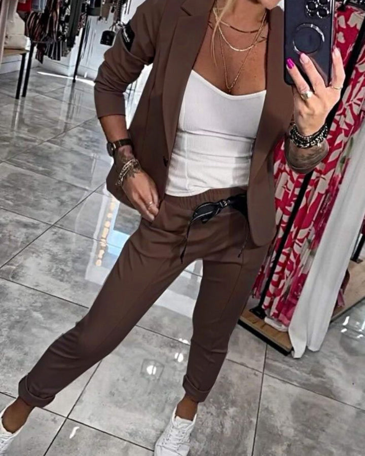 Malou - Ensemble top, veste et pantalon