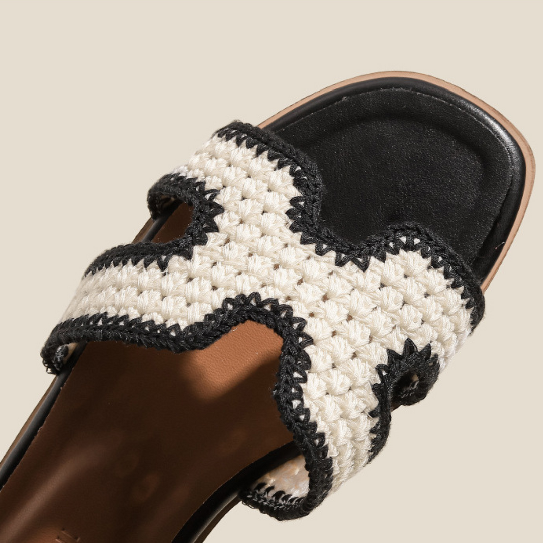 ÉLISE™ | Sandales Élégantes Raphia