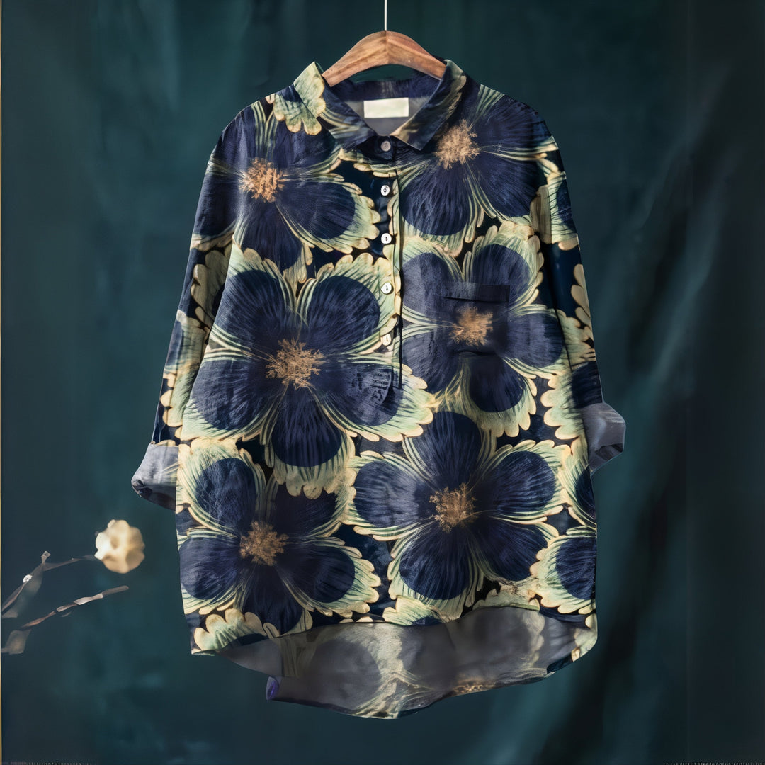 Lila - Chemisier à Imprimé Floral Romantique