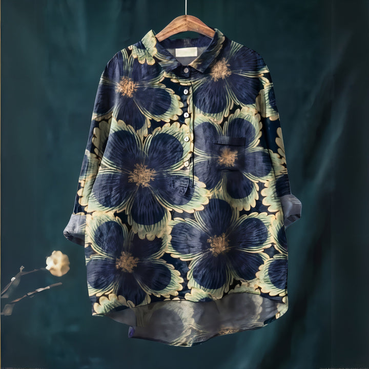 Lila - Chemisier à Imprimé Floral Romantique