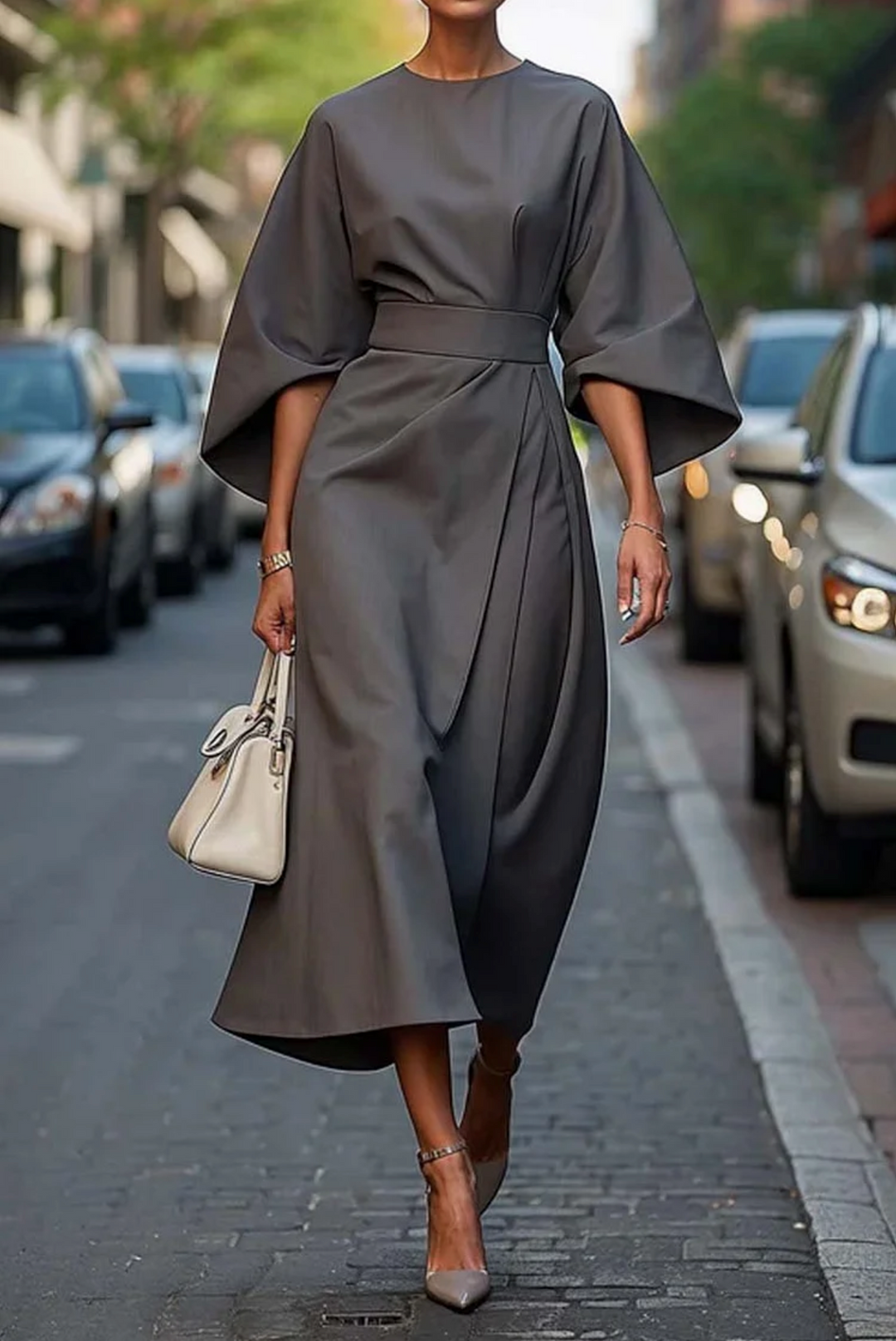 Keira - Robe à manches bouffantes