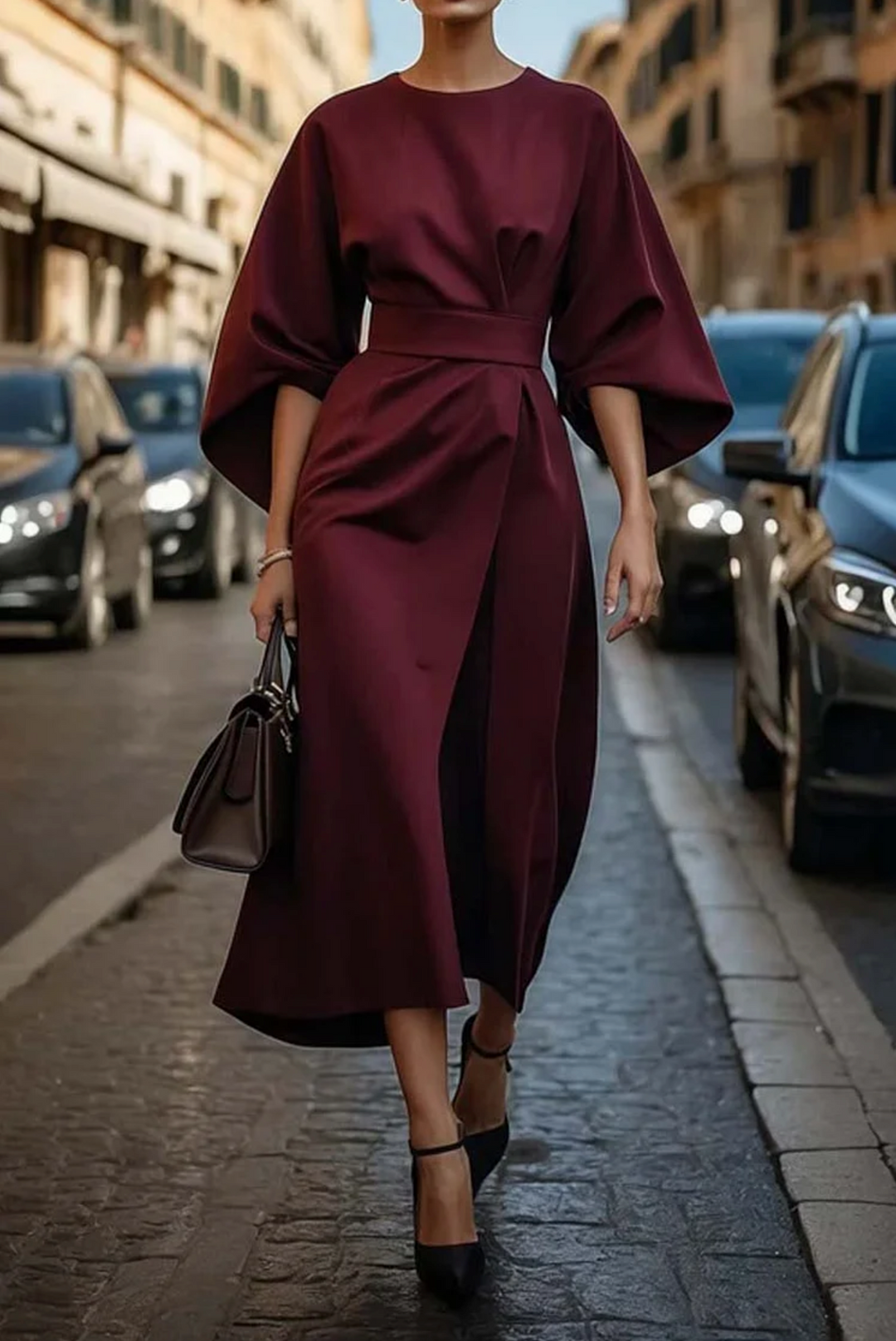 Keira - Robe à manches bouffantes