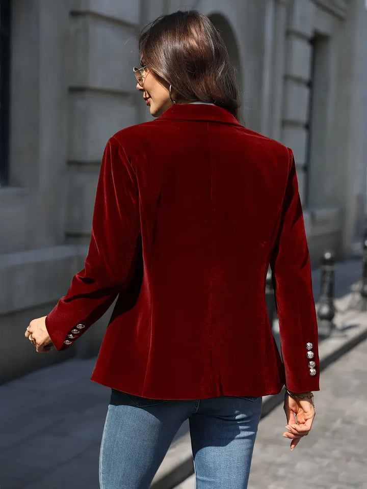 Blazer Vittoria retrò élégant à un bouton
