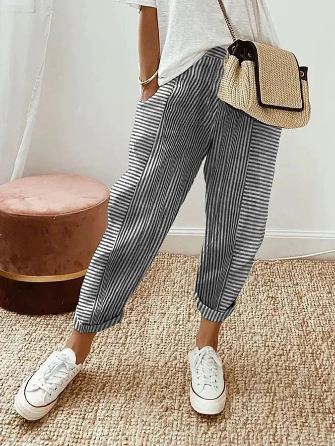 Dora™ | Pantalon Rayé