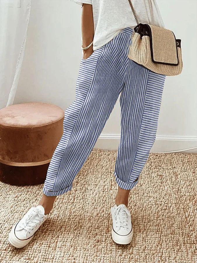 Dora™ | Pantalon Rayé