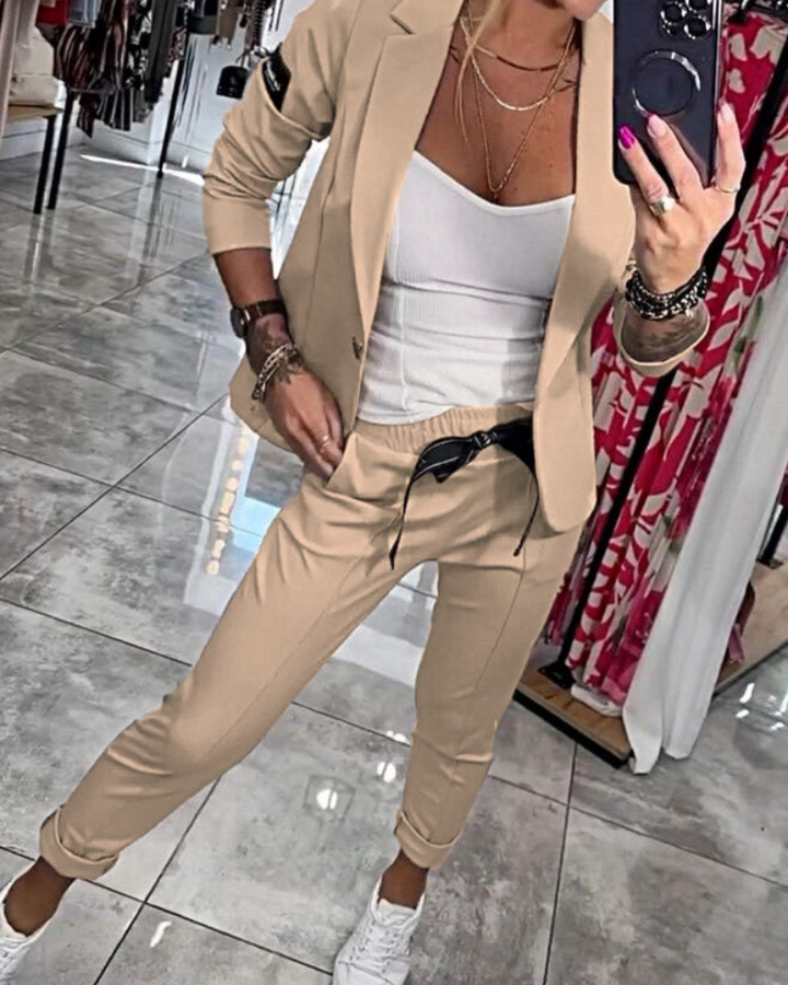 Malou - Ensemble top, veste et pantalon