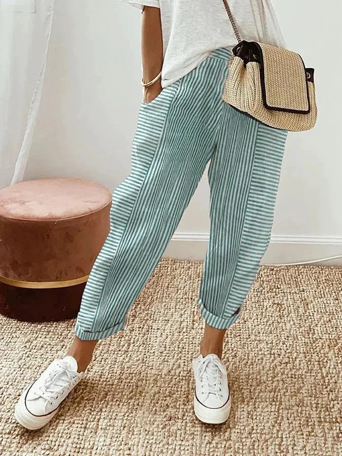 Dora™ | Pantalon Rayé
