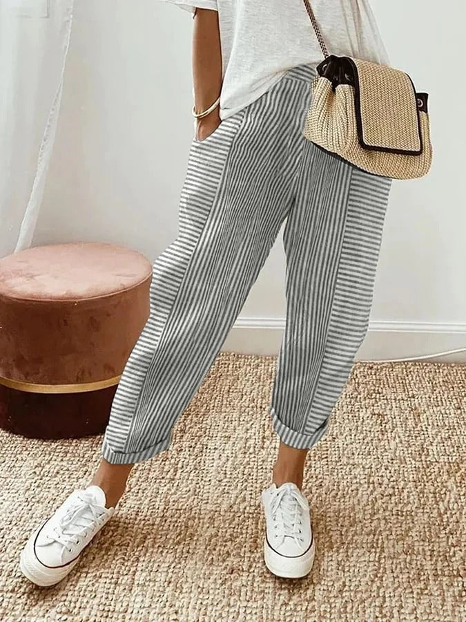Dora™ | Pantalon Rayé