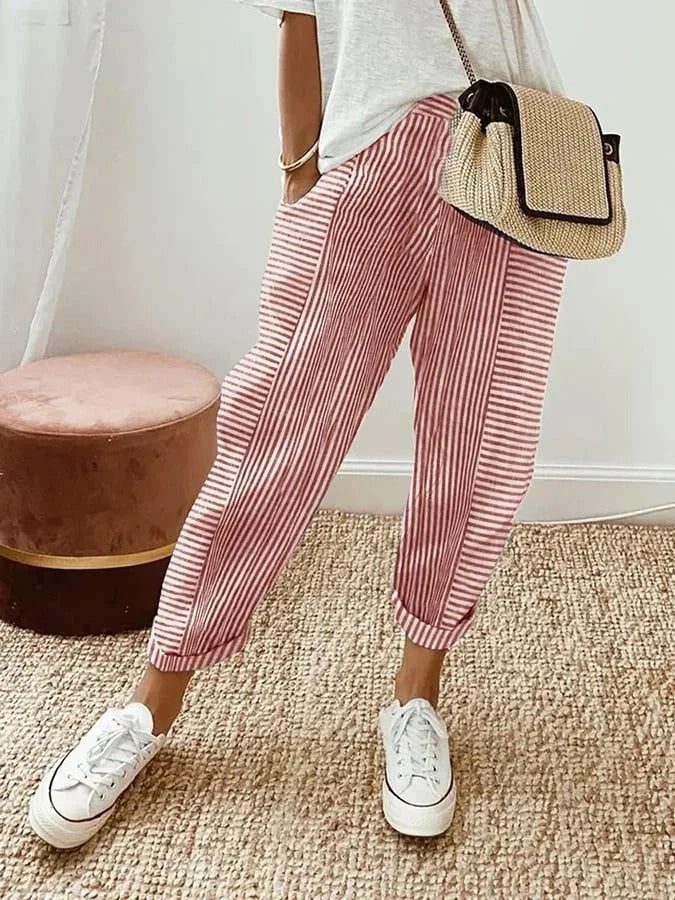Dora™ | Pantalon Rayé