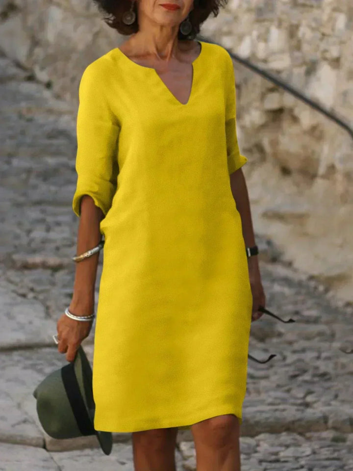 Nadine™ | Robe Élégante avec Décolleté en V