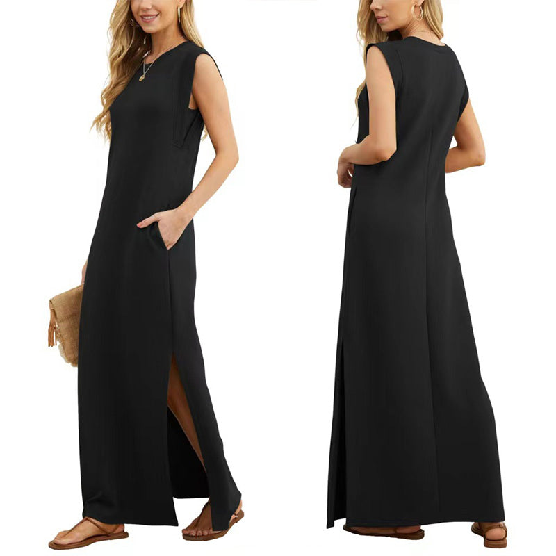 EMMA | Robe Longue Fluide Anti-Rides