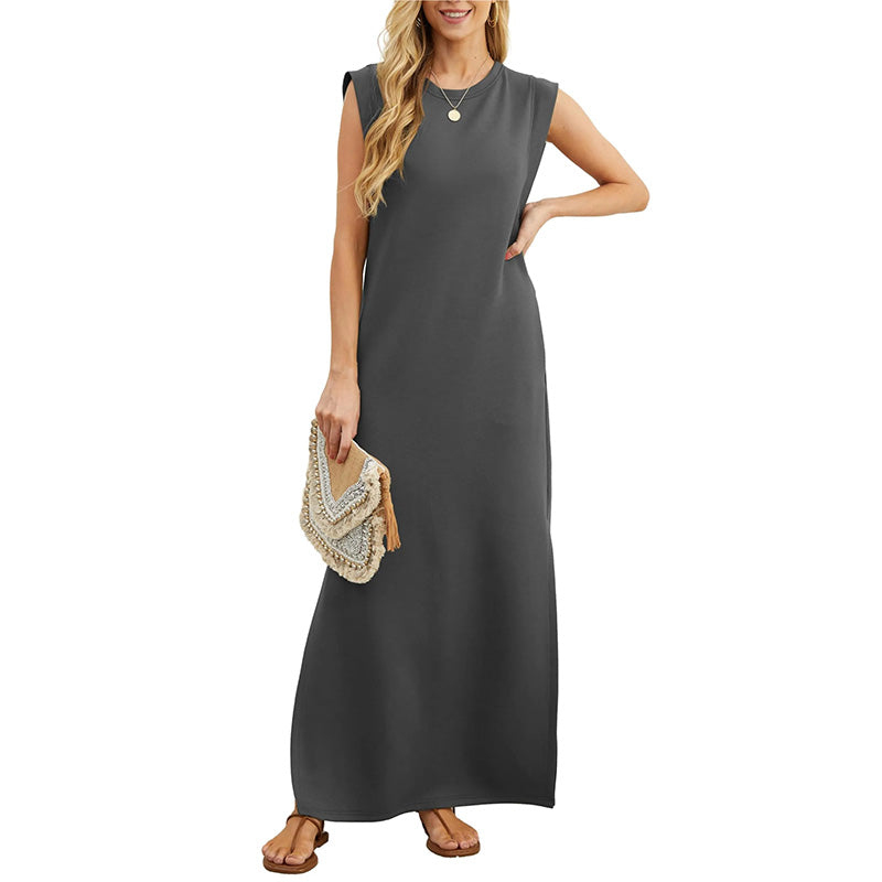 EMMA | Robe Longue Fluide Anti-Rides