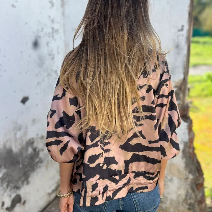 Milania™ | Veste Printanière Léopard